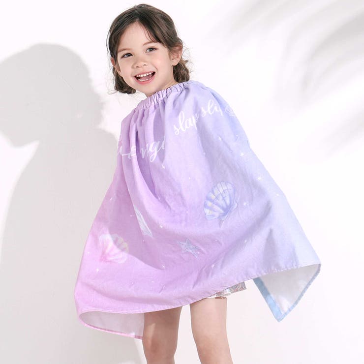 パープル(シェル) | モチーフプリントラップタオル | SLAP SLIP