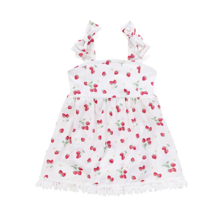 【お揃い】肩リボンフルーツ総柄ワンピース型スイムウェア(90~130cm) | SLAP SLIP | 詳細画像13 