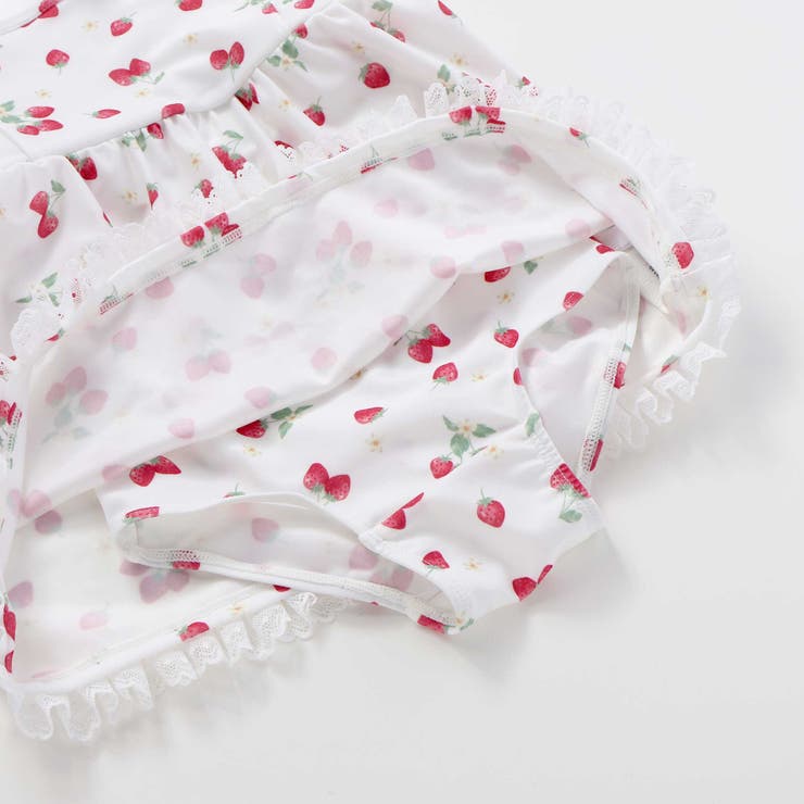 【お揃い】肩リボンフルーツ総柄ワンピース型スイムウェア(90~130cm) | SLAP SLIP | 詳細画像15 