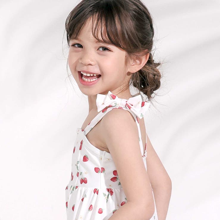 【お揃い】肩リボンフルーツ総柄ワンピース型スイムウェア(90~130cm) | SLAP SLIP | 詳細画像6 