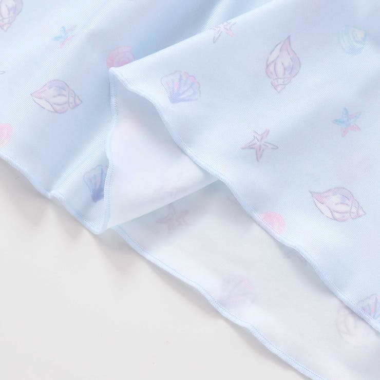 シェル柄フロントレースパフスリーブセパレート型スイムウェア(90~130cm) | SLAP SLIP | 詳細画像17 