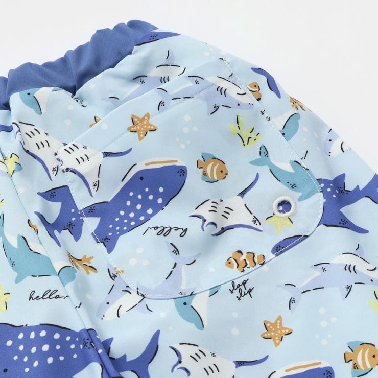 【お揃い】はたらくくるまうみのいきものフルーツ総柄パンツ型スイムウェア(90~1… | SLAP SLIP | 詳細画像14 