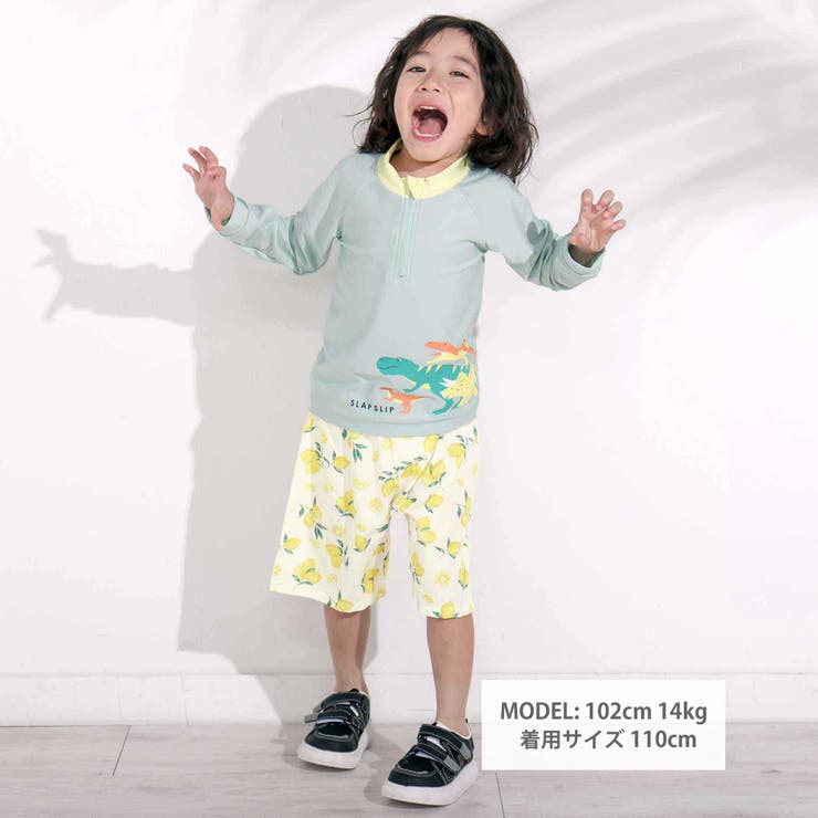 【お揃い】はたらくくるまうみのいきものフルーツ総柄パンツ型スイムウェア(90~1… | SLAP SLIP | 詳細画像3 