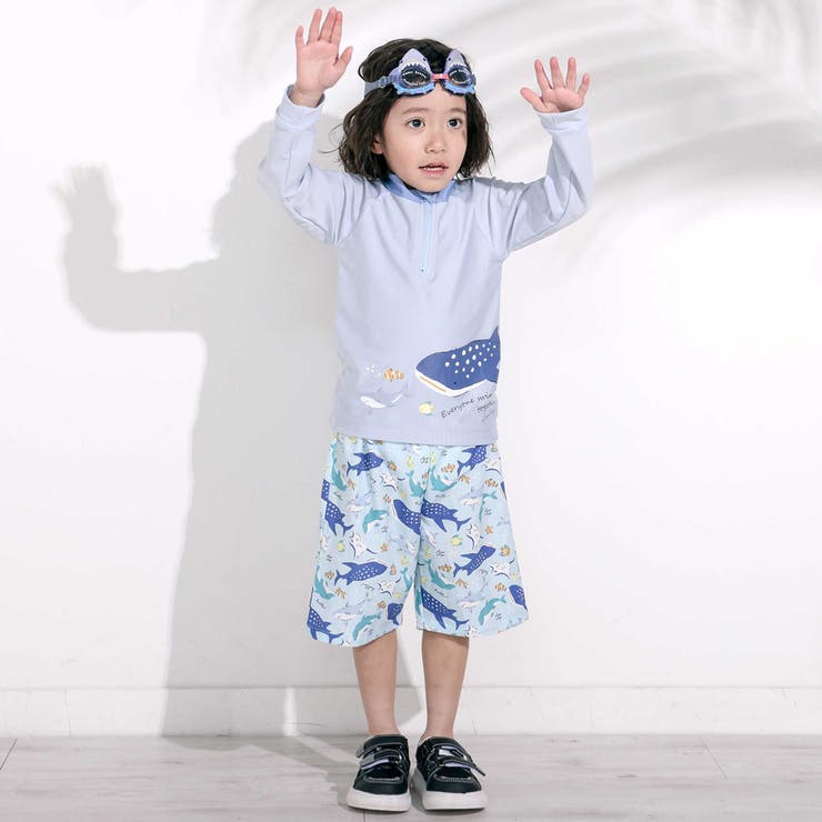 【お揃い】はたらくくるまうみのいきものフルーツ総柄パンツ型スイムウェア(90~1… | SLAP SLIP | 詳細画像4 