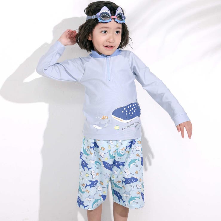 【お揃い】はたらくくるまうみのいきものフルーツ総柄パンツ型スイムウェア(90~1… | SLAP SLIP | 詳細画像5 