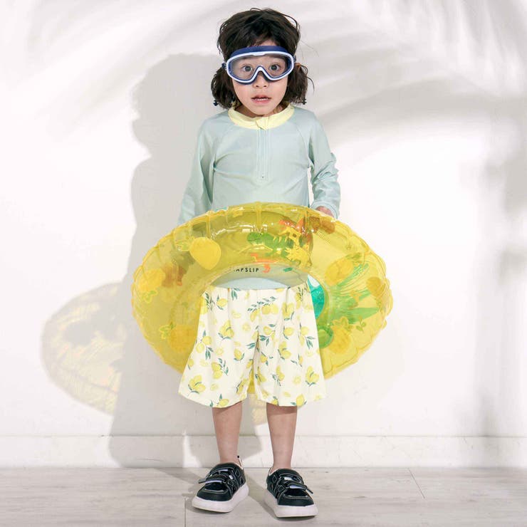 【お揃い】はたらくくるまうみのいきものフルーツ総柄パンツ型スイムウェア(90~1… | SLAP SLIP | 詳細画像7 
