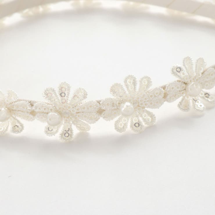 パールビーズお花レースカチューシャ | SLAP SLIP | 詳細画像12 