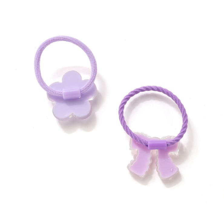 ぷっくりつるつるモチーフ花＆リボンヘアゴム2点セット | SLAP SLIP | 詳細画像19 