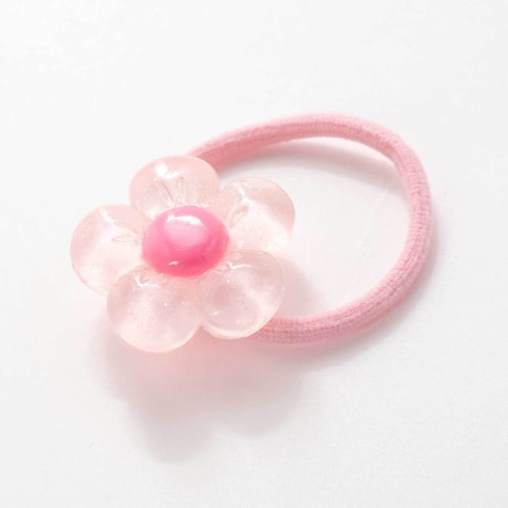 ぷっくりつるつるモチーフ花＆リボンヘアゴム2点セット | SLAP SLIP | 詳細画像3 