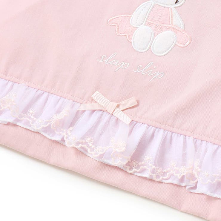 恐竜はたらくくるまウサギフリルリボン総柄お着替えバッグ | SLAP SLIP | 詳細画像7 