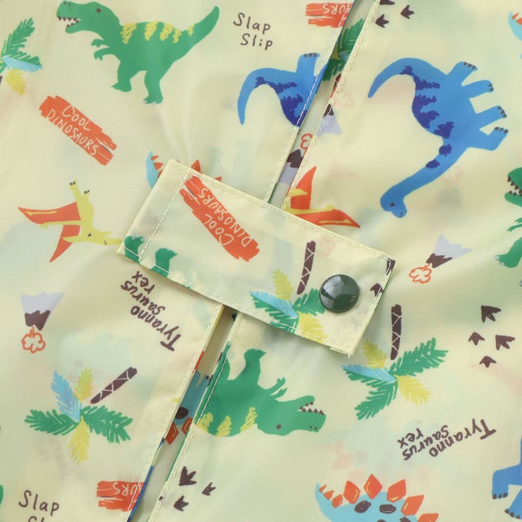 【お揃い】はたらくくるま花柄恐竜プリント総柄手提げ袋付きレインコート(95~13… | SLAP SLIP | 詳細画像18 