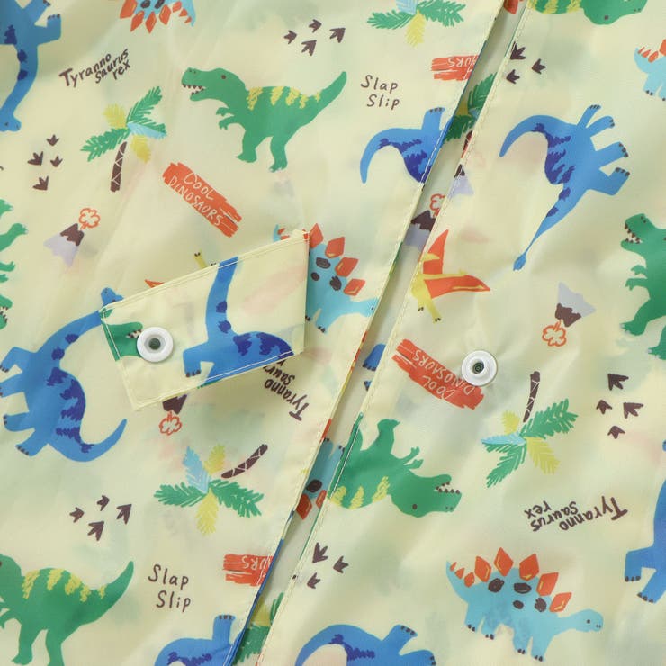 【お揃い】はたらくくるま花柄恐竜プリント総柄手提げ袋付きレインコート(95~13… | SLAP SLIP | 詳細画像19 