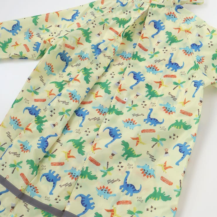 【お揃い】はたらくくるま花柄恐竜プリント総柄手提げ袋付きレインコート(95~13… | SLAP SLIP | 詳細画像20 