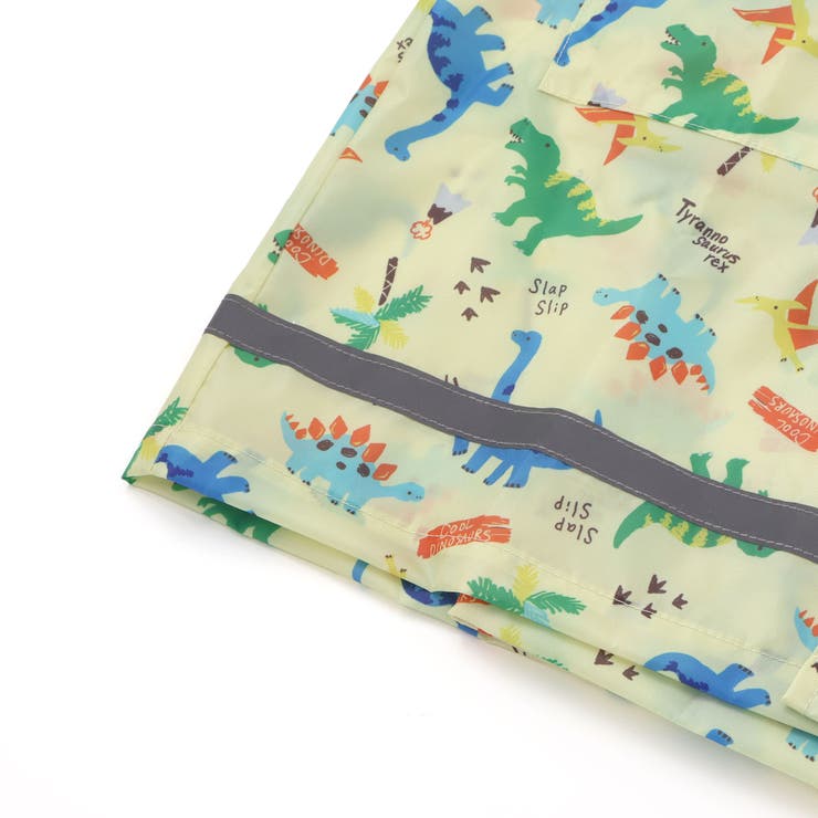 【お揃い】はたらくくるま花柄恐竜プリント総柄手提げ袋付きレインコート(95~13… | SLAP SLIP | 詳細画像21 