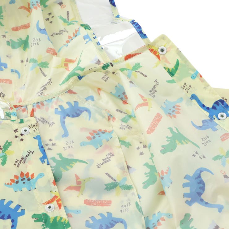 【お揃い】はたらくくるま花柄恐竜プリント総柄手提げ袋付きレインコート(95~13… | SLAP SLIP | 詳細画像23 