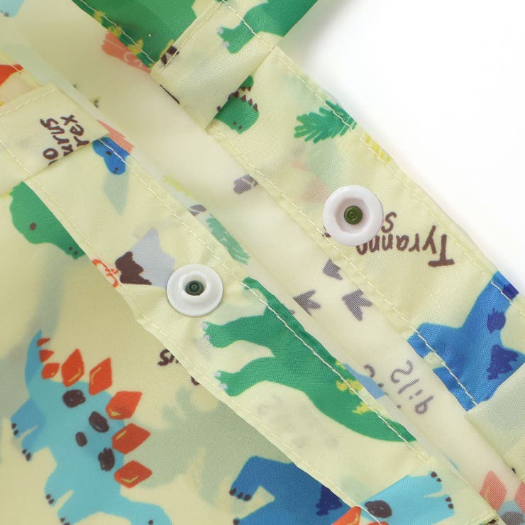 【お揃い】はたらくくるま花柄恐竜プリント総柄手提げ袋付きレインコート(95~13… | SLAP SLIP | 詳細画像27 