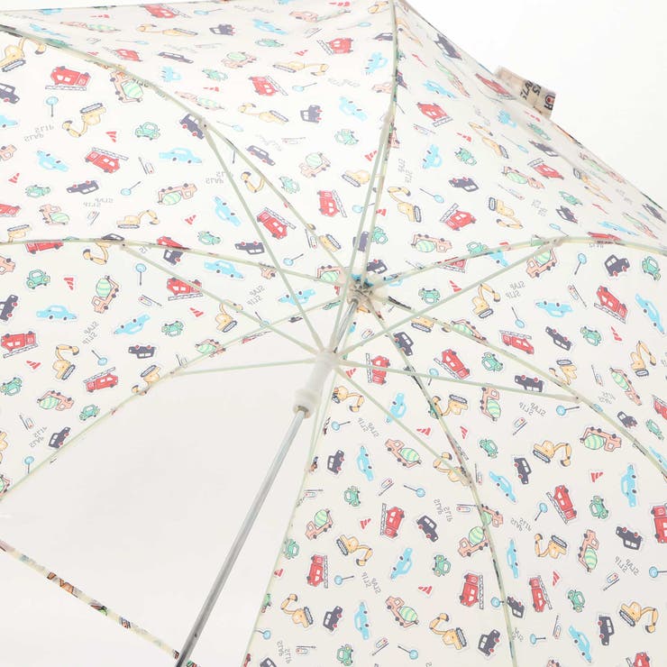 【お揃い】はたらくくるま花柄恐竜プリント総柄傘(45~50cm) | SLAP SLIP | 詳細画像10 