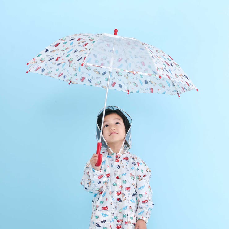 【お揃い】はたらくくるま花柄恐竜プリント総柄傘(45~50cm) | SLAP SLIP | 詳細画像3 