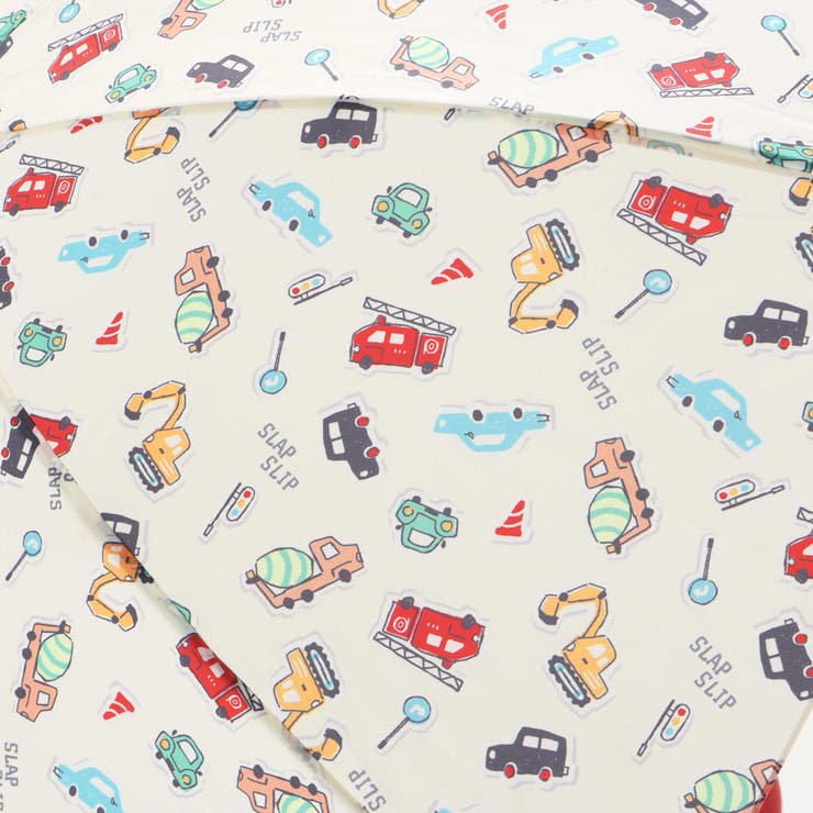 【お揃い】はたらくくるま花柄恐竜プリント総柄傘(45~50cm) | SLAP SLIP | 詳細画像9 