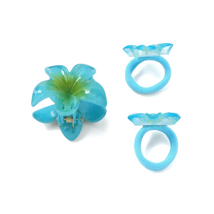 ハイビスカスヘアクリップ＋ヘアゴム3点セット | SLAP SLIP | 詳細画像11 