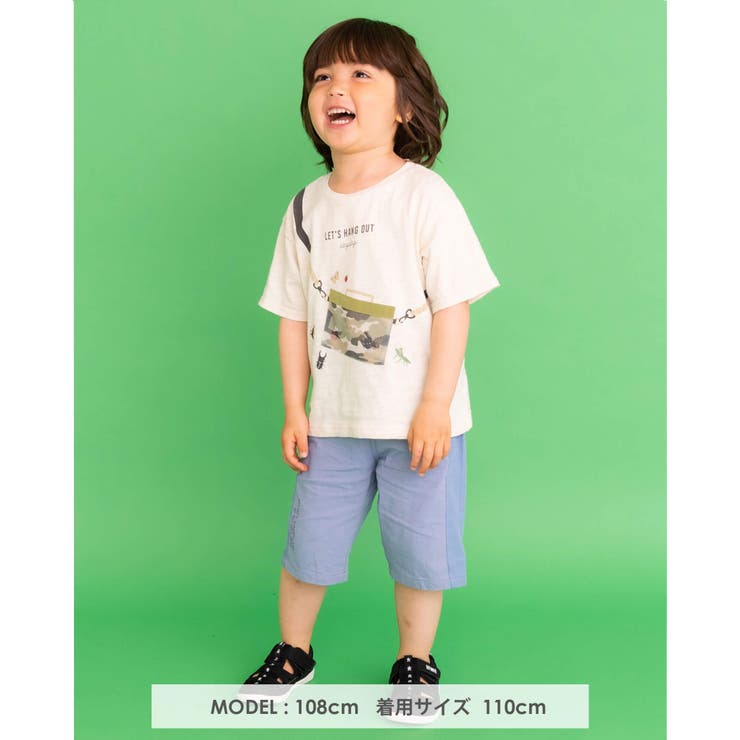 虫取りかご 昆虫 プリント Tシャツ (80~130cm) | SLAP SLIP | 詳細画像2 