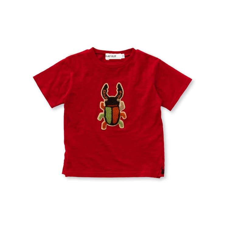 カブトムシ クワガタ 昆虫 サガラ刺繍 Tシャツ (80~130cm)[品番