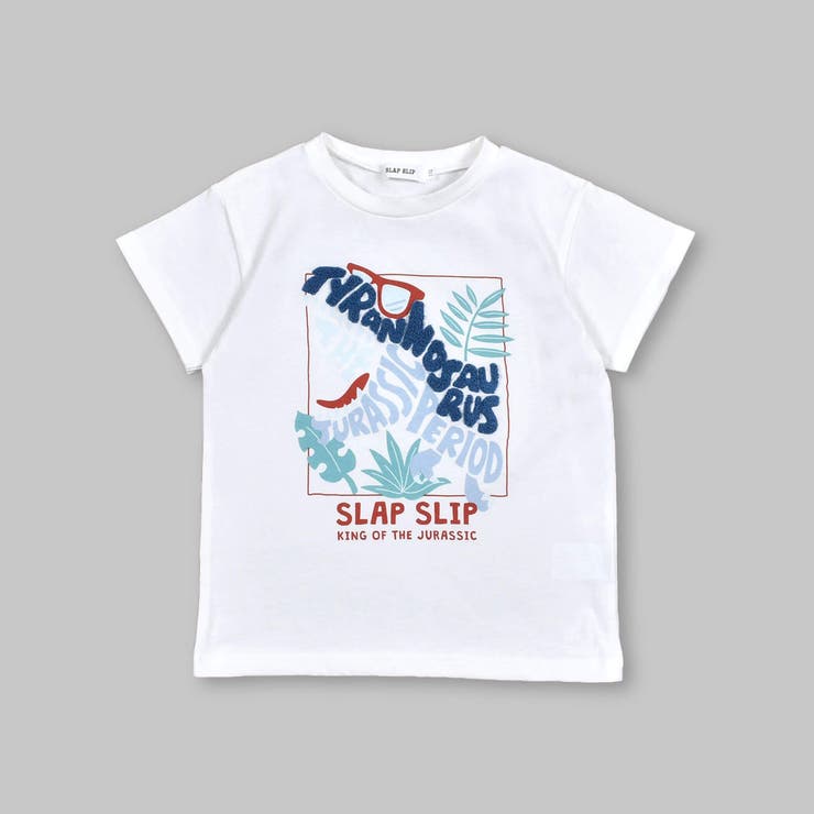 飛び出す恐竜相良刺繍半袖Tシャツ(80~130cm)[品番：BEBK0002073]｜SLAP SLIP（スラップスリップ ）のキッズファッション通販｜SHOPLIST（ショップリスト）