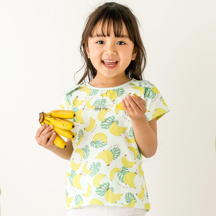 お揃い】フルーツ総柄柄ナレリボン付き半袖Tシャツ(80~130cm)[品番：BEBK0002182]｜SLAP  SLIP（スラップスリップ）のキッズファッション通販｜SHOPLIST（ショップリスト）