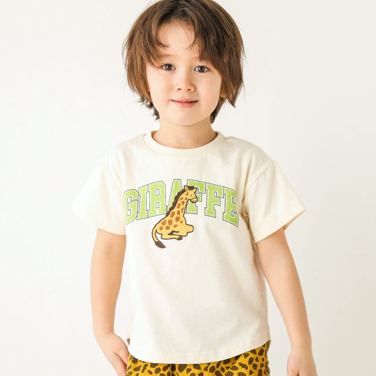 アニマルパッチ半袖Tシャツ(80~130cm)[品番：BEBK0002191]｜SLAP SLIP