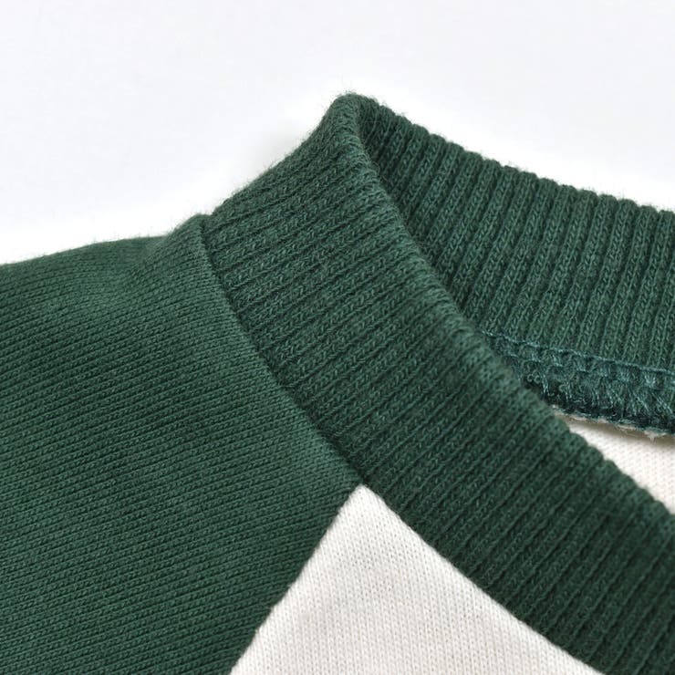 フロッキープリントカレッジロゴラグラン長袖Tシャツ(80~130cm)[品番