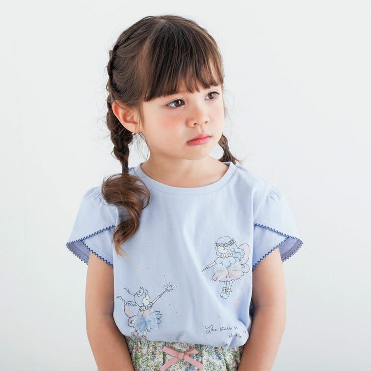 チュールリボンウサギ妖精モチーフ半袖Tシャツ(80~140cm) | SLAP SLIP | 詳細画像4 