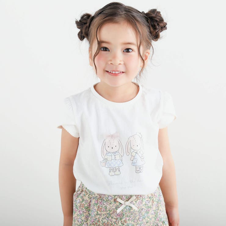 チュールリボンウサギ妖精モチーフ半袖Tシャツ(80~140cm) | SLAP SLIP | 詳細画像5 
