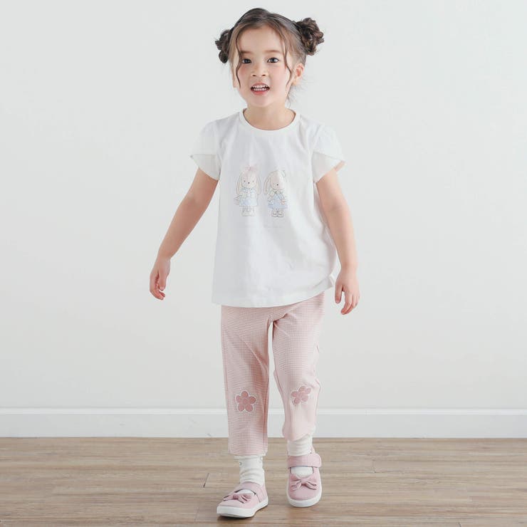 チュールリボンウサギ妖精モチーフ半袖Tシャツ(80~140cm) | SLAP SLIP | 詳細画像6 