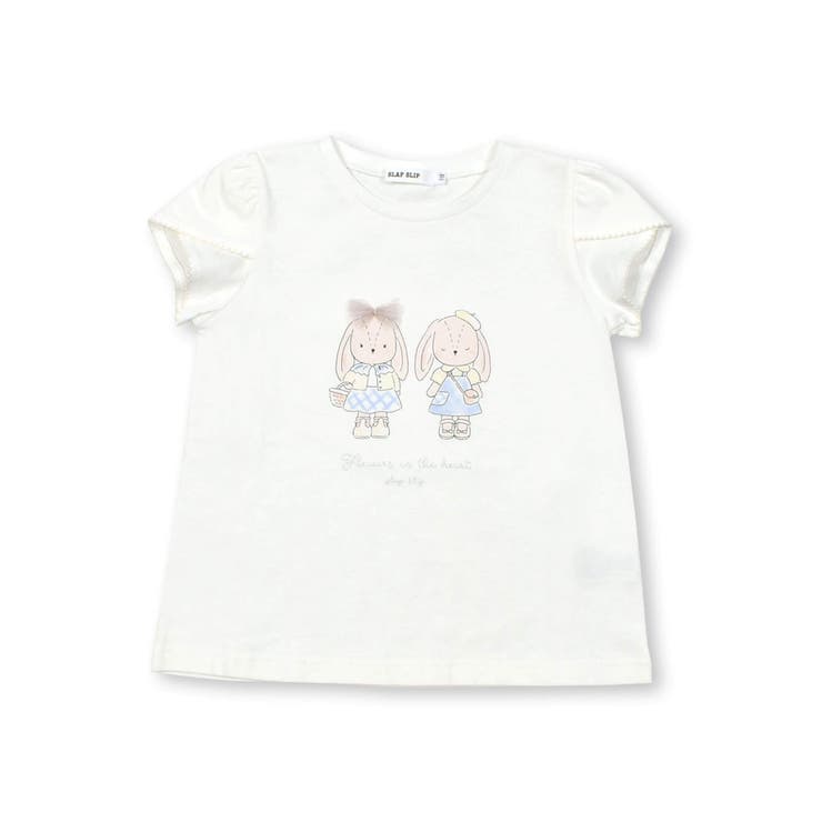 チュールリボンウサギ妖精モチーフ半袖Tシャツ(80~140cm) | SLAP SLIP | 詳細画像7 