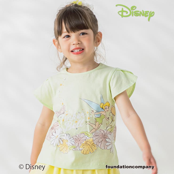 グリーン(ティンカー・ベル) | 【ディズニーキャラクター】プリント半袖Tシャツ(80~140cm) | SLAP SLIP