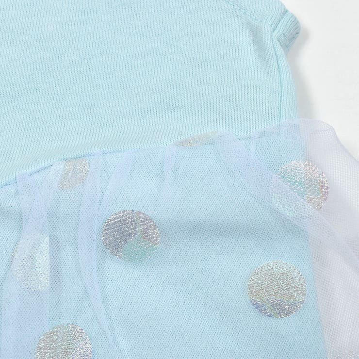 【ディズニーキャラクター】キラキラオーロラドットプリントチュールトップス(80~… | SLAP SLIP | 詳細画像13 