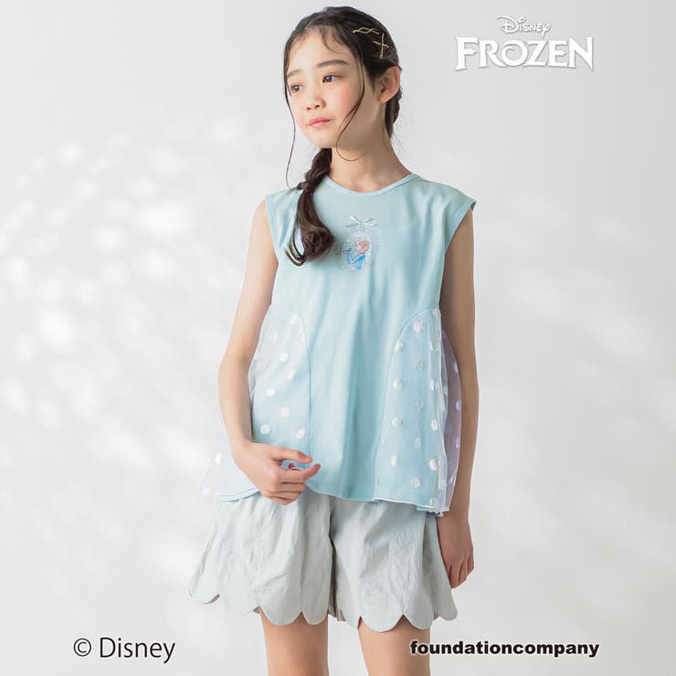 【ディズニーキャラクター】キラキラオーロラドットプリントチュールトップス(80~… | SLAP SLIP | 詳細画像5 