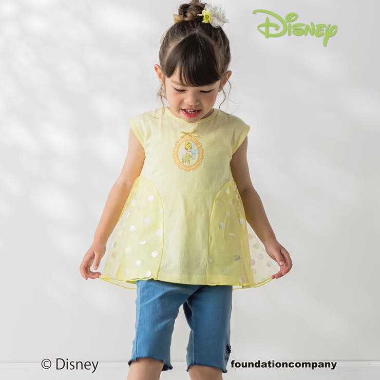 【ディズニーキャラクター】キラキラオーロラドットプリントチュールトップス(80~… | SLAP SLIP | 詳細画像6 