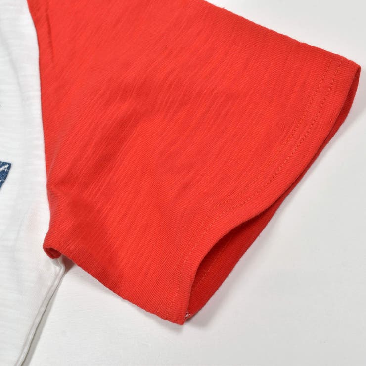 デニムポケット付きはたらくくるま刺しゅうラグランスリーブ半袖Tシャツ | SLAP SLIP | 詳細画像11 