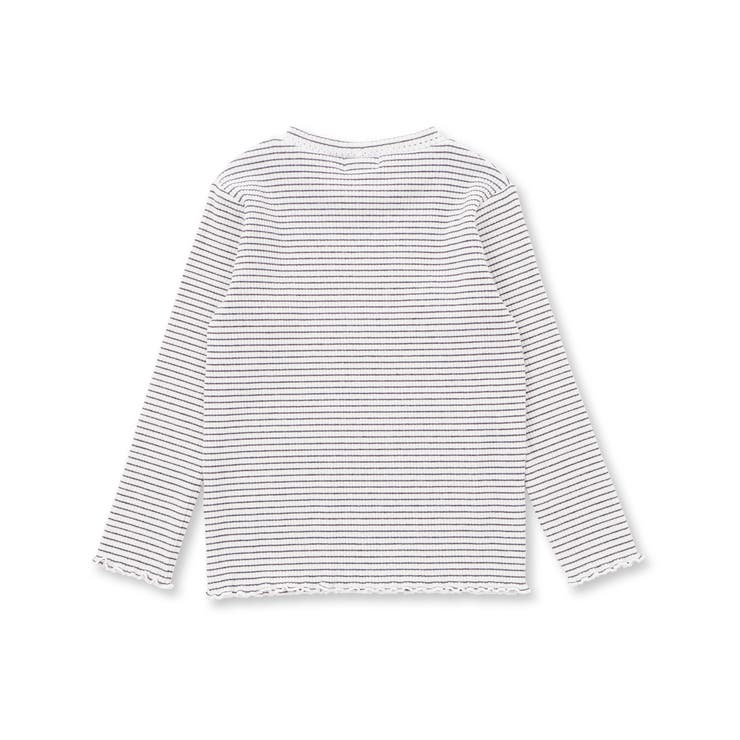 襟ぐりフリルキラッとラメ糸モチーフ刺しゅうトップス(80~130cm) | SLAP SLIP | 詳細画像10 