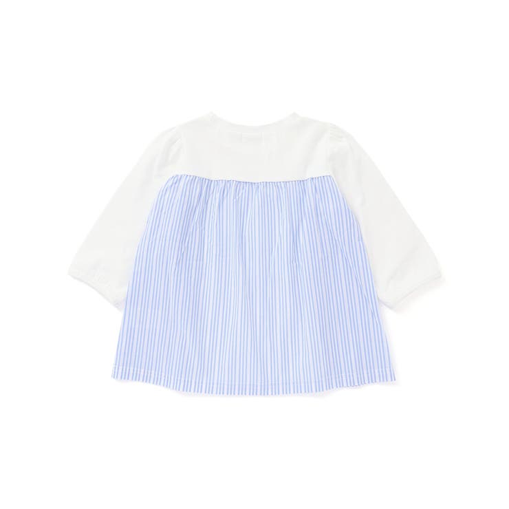 キラキララインストーンモチーフ切り替え7分袖Tシャツ(80~130cm) | SLAP SLIP | 詳細画像7 