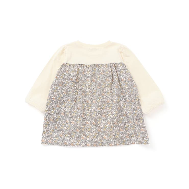 キラキララインストーンモチーフ切り替え7分袖Tシャツ(80~130cm) | SLAP SLIP | 詳細画像9 