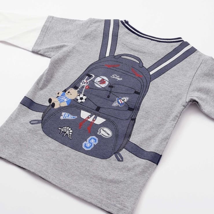 重ね着風リュックプリントTシャツ(80~130cm) | SLAP SLIP | 詳細画像12 