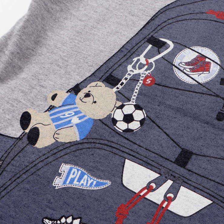 重ね着風リュックプリントTシャツ(80~130cm) | SLAP SLIP | 詳細画像13 