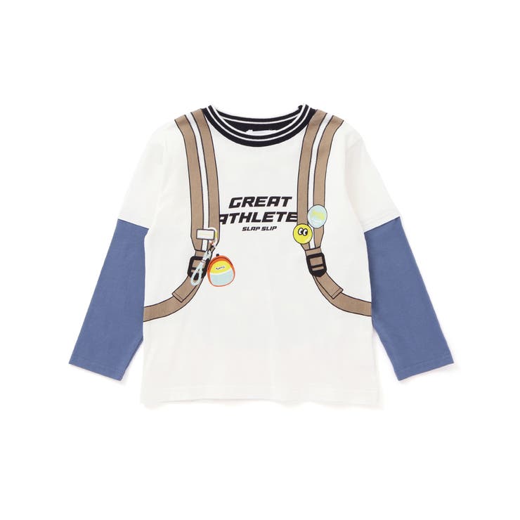 重ね着風リュックプリントTシャツ(80~130cm) | SLAP SLIP | 詳細画像6 