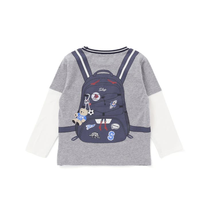 重ね着風リュックプリントTシャツ(80~130cm) | SLAP SLIP | 詳細画像9 