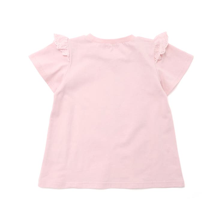 アニマルウサギフロント刺しゅうホットフィックスモチーフ肩レース半袖Tシャツ | SLAP SLIP | 詳細画像19 