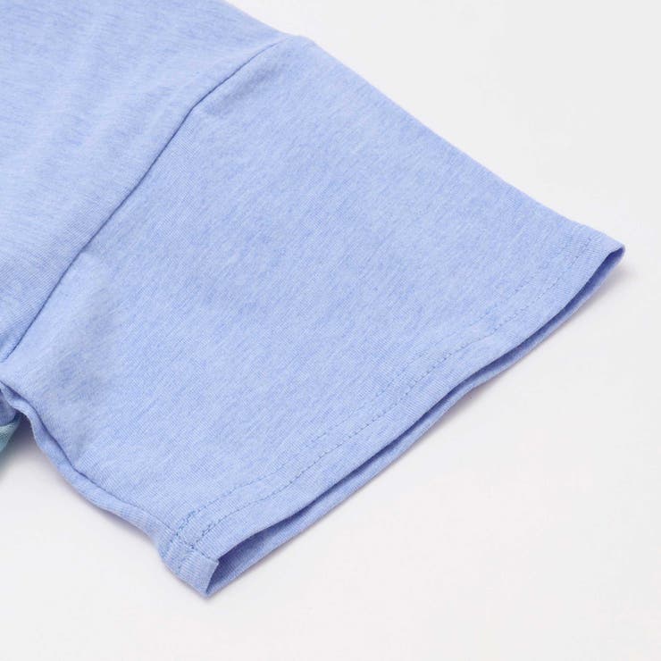 【お揃い】ダブルガーゼ切り替えロゴパッチ刺しゅう半袖Tシャツ(80~130cm) | SLAP SLIP | 詳細画像17 