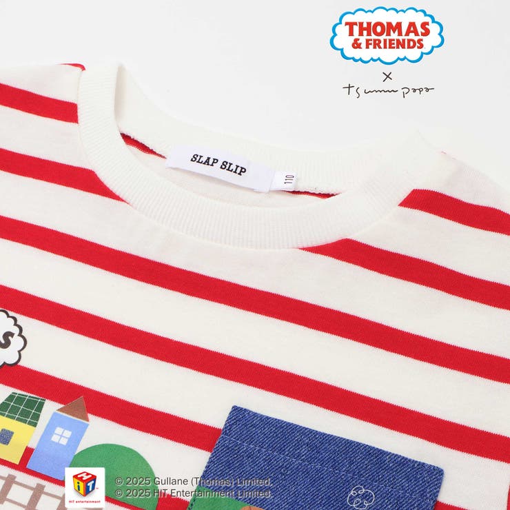 【きかんしゃトーマス×つむぱぱ×SLAPSLIP】胸ポケット付きみんななかよしゴ… | SLAP SLIP | 詳細画像10 