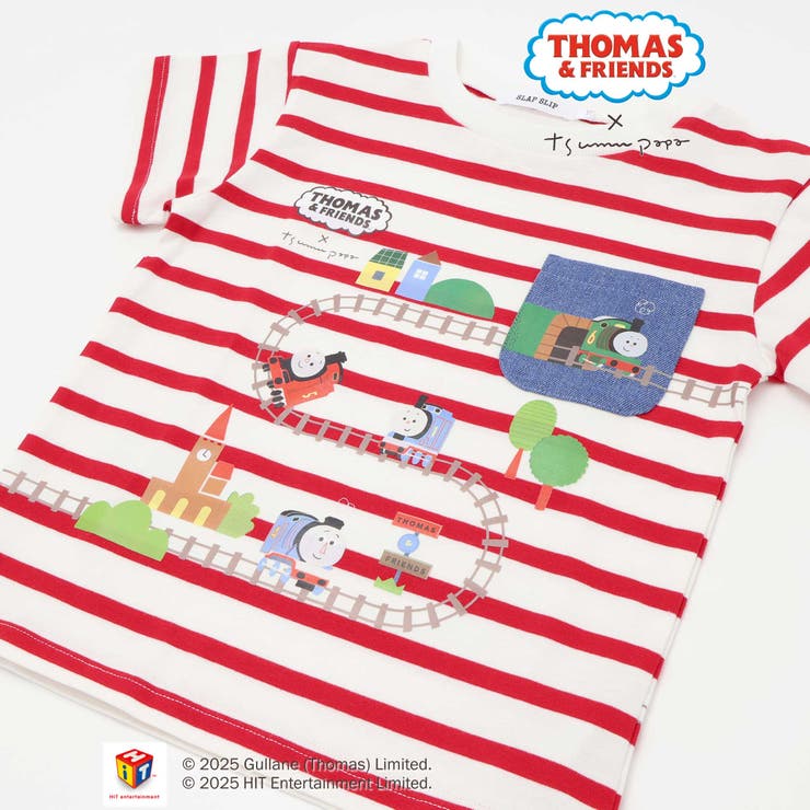 【きかんしゃトーマス×つむぱぱ×SLAPSLIP】胸ポケット付きみんななかよしゴ… | SLAP SLIP | 詳細画像12 